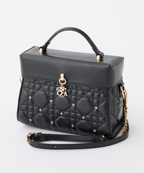  BEAUTÉ キルティング バニティバッグ ノベルティ ブラック one after another NICE CLAUP ショルダーバッグ バッグ キルティング