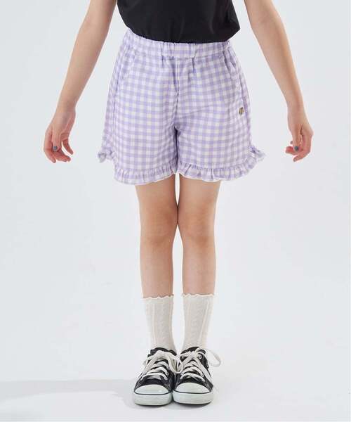 パンツ ベーシック裾フリルショートパンツ キッズ 子供服 女の子
