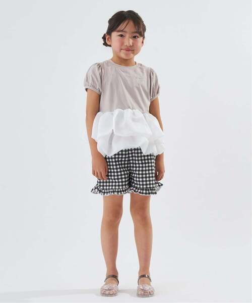 パンツ ベーシック裾フリルショートパンツ キッズ 子供服 女の子
