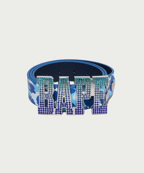 A BATHING APE（アベイシングエイプ） ベルト ABC CAMO BAPE LEATHER