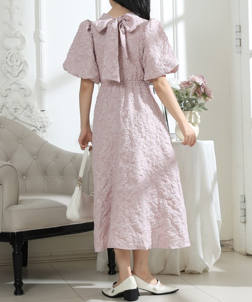 「Lace Ladies」 半袖ワンピース S ブラック レディース_画像6