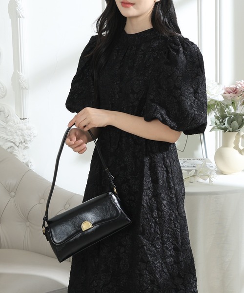 「Lace Ladies」 半袖ワンピース S ブラック レディース_画像8