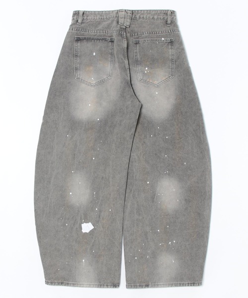 「MONO8」 デニムパンツ S グレー レディース_画像7
