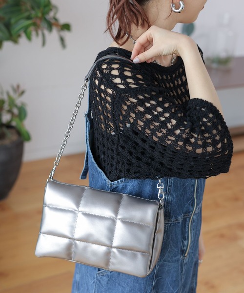 「LEPSIM」 2WAYバッグ ONE SIZE シルバー レディース_画像9