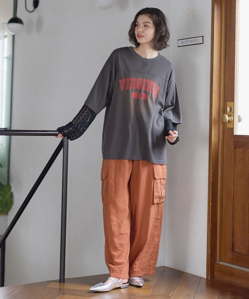 niko and…（ニコアンド） tシャツ アソートレイヤープリントTシャツ