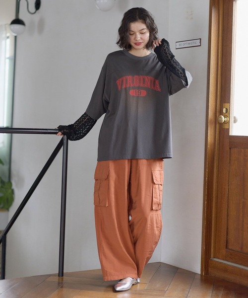 niko and…（ニコアンド） tシャツ アソートレイヤープリントTシャツ