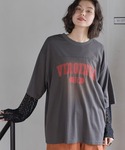 tシャツ アソートレイヤープリントTシャツ レ...の詳細画像3