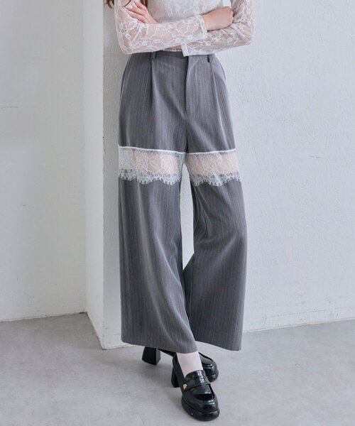 「OLIVE des OLIVE」 パンツ FREE ブラック レディース_画像6
