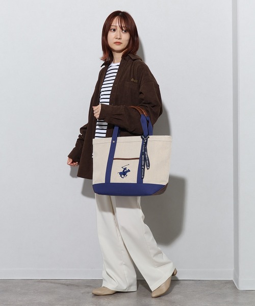 「BEVERLY HILLS POLO CLUB」 トートバッグ FREE ブラウン レディース_画像7