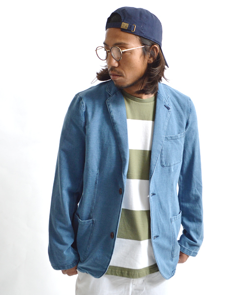 ROOP TOKYO ジャケット テーラードジャケット ニットデニム