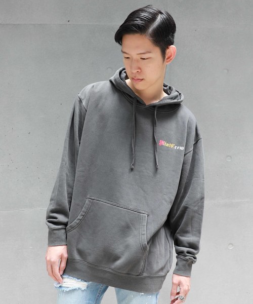 パーカー MintCrew Vintage Logo Hoodie (grey) MINTCREW（ミントクルー） パーカー 「MINTCREW」Vintage Logo Hoodie
