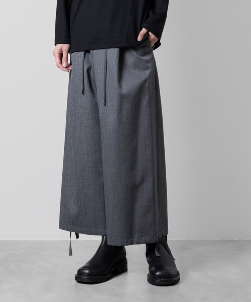 ATO（アトウ） パンツ CLASSIC WOOL DRAW CODE WIDE PANTS メンズ