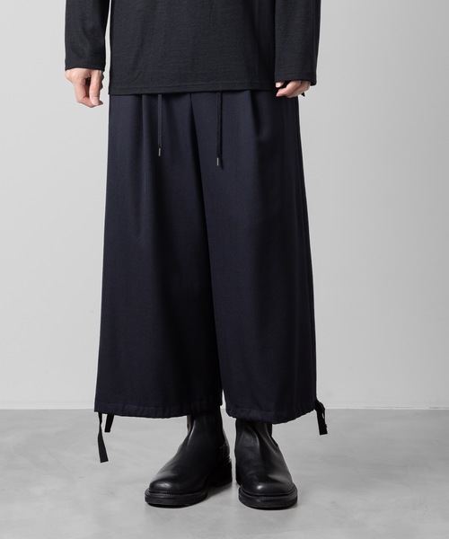 ATO（アトウ） パンツ CLASSIC WOOL DRAW CODE WIDE PANTS メンズ