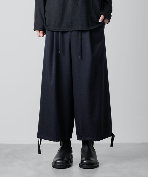 ATO（アトウ） パンツ CLASSIC WOOL DRAW CODE WIDE PANTS メンズ