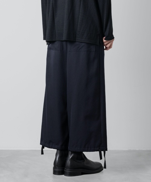 ATO（アトウ） パンツ CLASSIC WOOL DRAW CODE WIDE PANTS メンズ