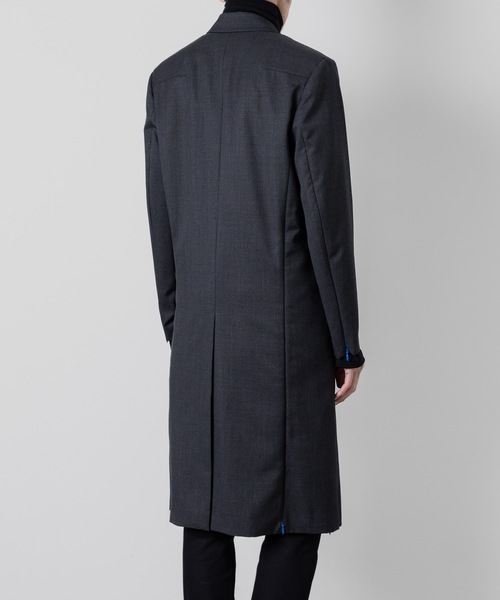 チェスターコート コート CONCEAL ZIP COAT メンズの画像
