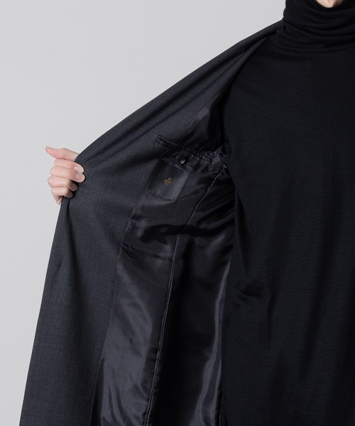 チェスターコート コート CONCEAL ZIP COAT メンズの画像