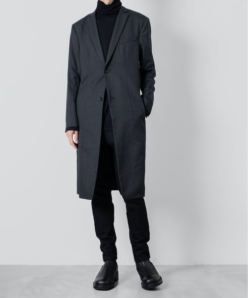 チェスターコート コート CONCEAL ZIP COAT メンズの画像