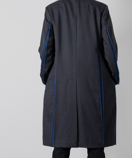 チェスターコート コート CONCEAL ZIP COAT メンズの画像