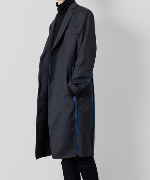 チェスターコート コート CONCEAL ZIP COAT メンズの画像