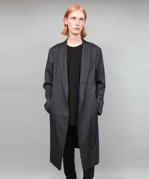 チェスターコート コート CONCEAL ZIP COAT メンズの画像