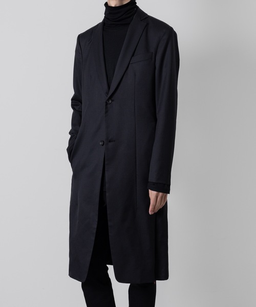 チェスターコート コート CONCEAL ZIP COAT メンズの画像
