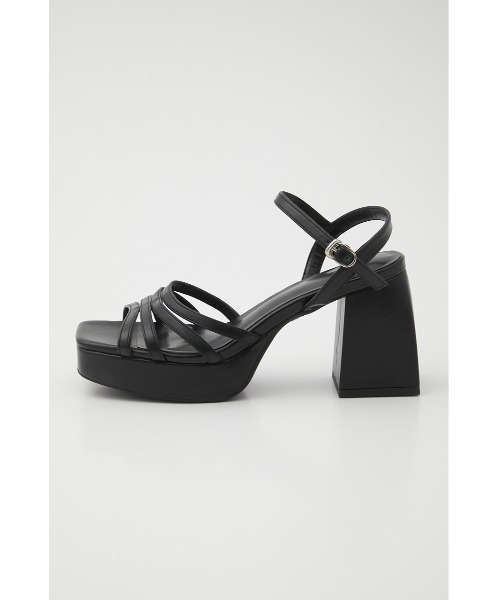 SLY（スライ） 厚底 サンダル SQUARE PLATFORM HEELED SANDAL スクエア