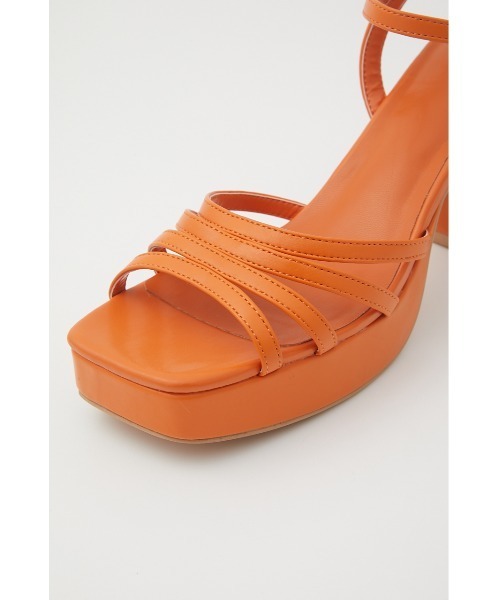 SLY（スライ） 厚底 サンダル SQUARE PLATFORM HEELED SANDAL スクエア