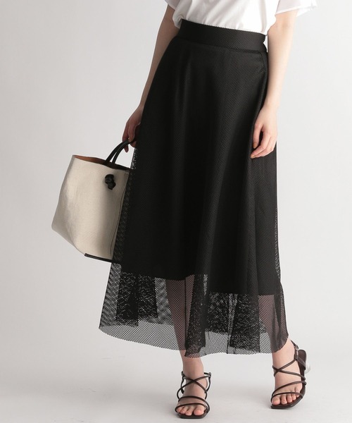 【Andemiu】夏にぴったりメッシュスカート Andemiu スカート メッシュフレアスカート285900 : ZOZOTOWN
