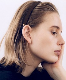IRIS47 カチューシャ ブラック ベロア調 IRIS47 カチューシャ 「IRIS 47」minuet head band/black/brown