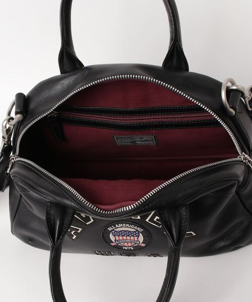 AVIREX ボストンバッグ 「直営店限定」VARSITY LEATHER MINI-BOSTON