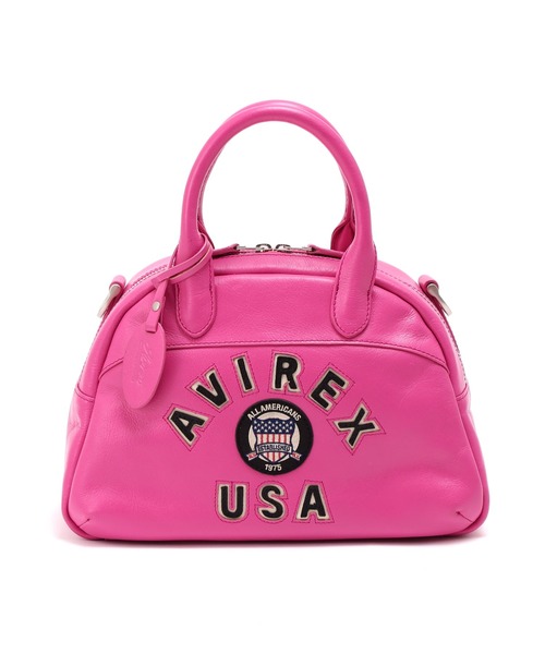 AVIREX（アヴィレックス） ボストンバッグ VARSITY LEATHER MINI