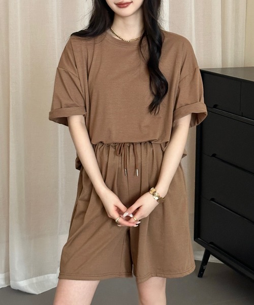 DAY CLOSET パジャマ ルームウェア レディース 半袖オーバーサイズ