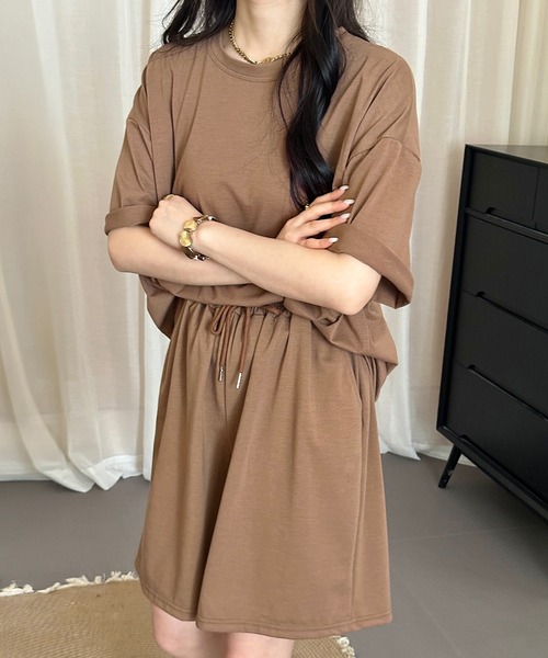DAY CLOSET パジャマ ルームウェア レディース 半袖オーバーサイズ