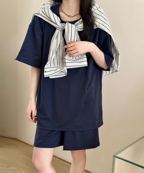 DAY CLOSET パジャマ ルームウェア レディース 半袖オーバーサイズ