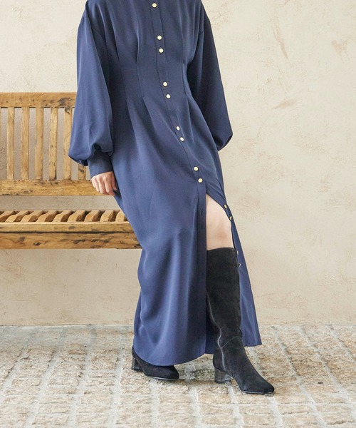 Riz raffinee（リズ ラフィーネ） ブーツ スクエアトゥロングブーツ