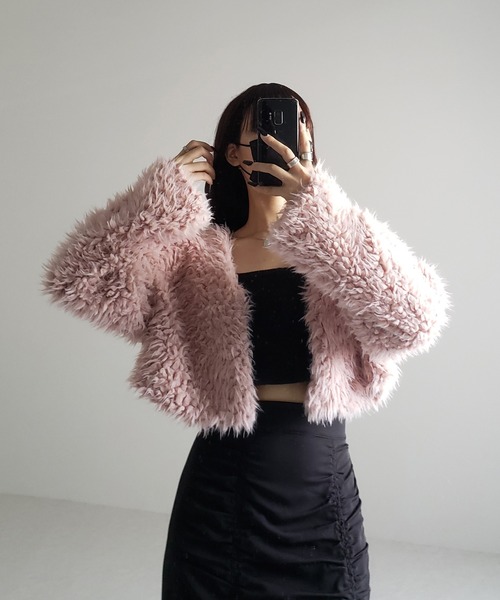 me☆縮絨加工カーディガン 6color 】ファームードシャギーニットカーディガン（カーディガン