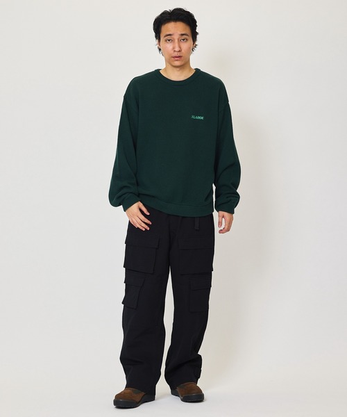 XLARGE セーター ニット STANDARD LOGO CREWNECK KNIT メンズ