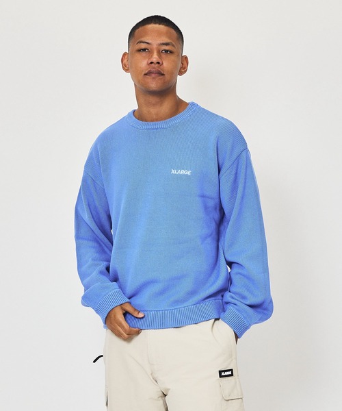 XLARGE セーター ニット STANDARD LOGO CREWNECK KNIT メンズ