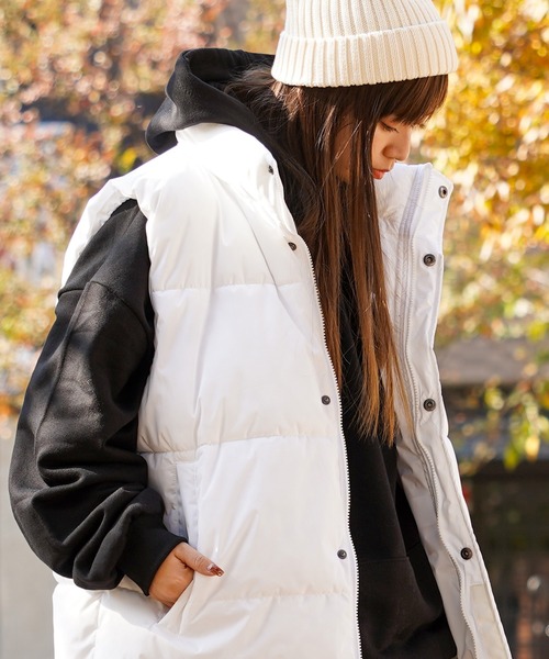ダウンベスト ベスト 「unisex」スタンドネック パディングベスト