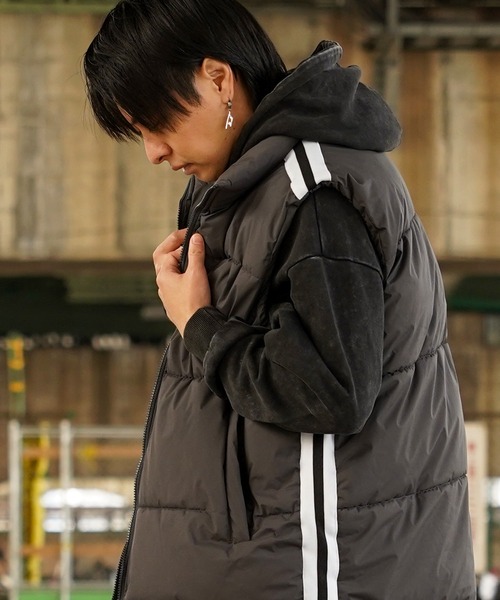 ダウンベスト ベスト 「unisex」スタンドネック パディングベスト