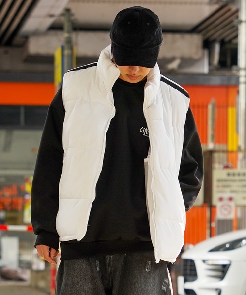 ダウンベスト ベスト 「unisex」スタンドネック パディングベスト