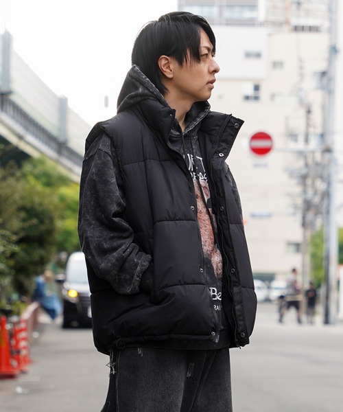 ダウンベスト ベスト 「unisex」スタンドネック パディングベスト