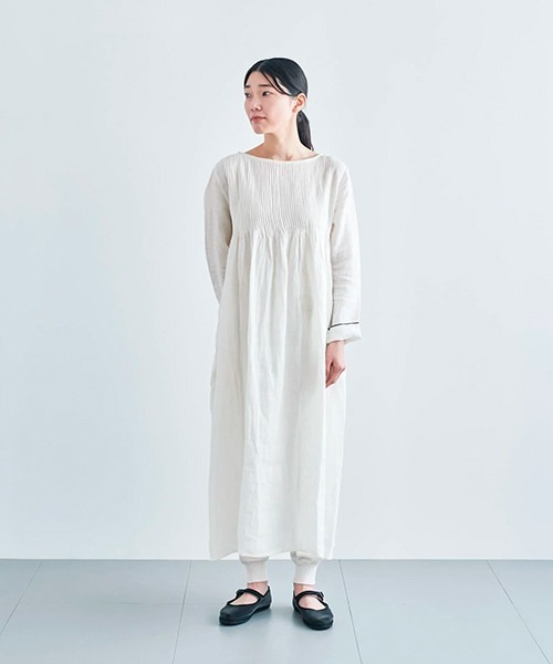 HAU（CLASKA） ワンピース linen pin tuck : ZOZOTOWN Yahoo!店