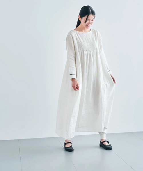 HAU（CLASKA） ワンピース linen pin tuck : ZOZOTOWN Yahoo!店