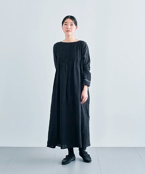 CLASKA HAU クラスカ ハウ ロング ラップワンピース リネン100