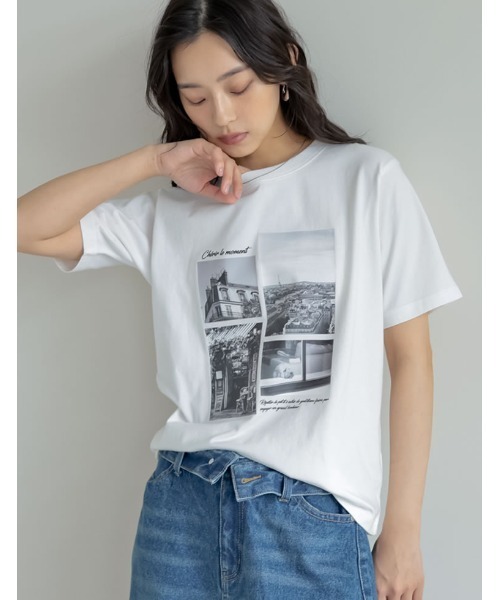 ◆かりんた様用◆グレースコンチネンタル フォトフレアTシャツ カットフォトTシャツ / GRACE CONTINENTAL | GRACE CONTINENTAL