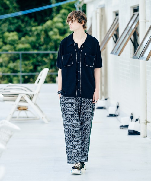 シャツ Stitch Pocket Knit Shirt / ステッチポケットニットシャツ 