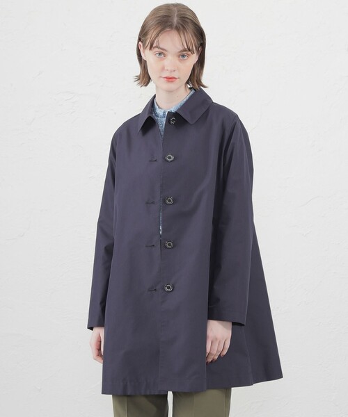 MACKINTOSH PHILOSOPHY ステンカラーコート 青 撥水ポリ MACKINTOSH PHILOSOPHY ステンカラーコート 青 撥水ポリ