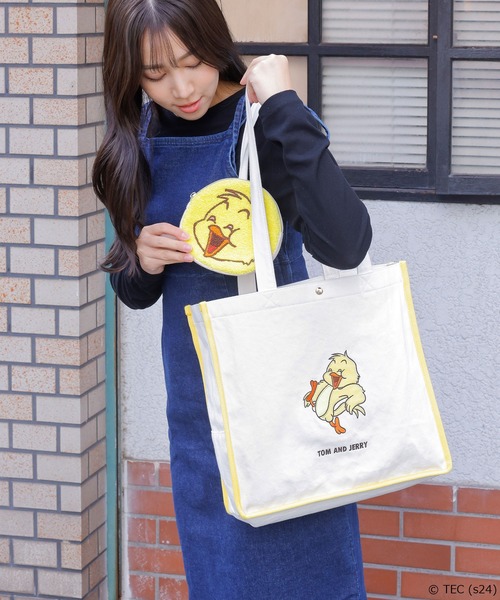 トートバッグ 「公式」TOM and JERRY タイニークラブ スマイルトート
